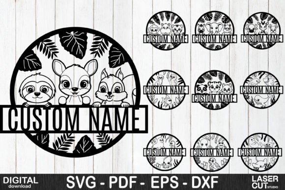 Download Personalized Animal Name Sign Bundle - Premium Resources
